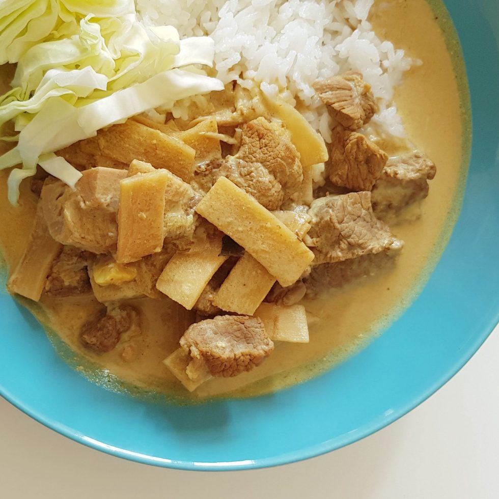 Rundvlees in kokosroom