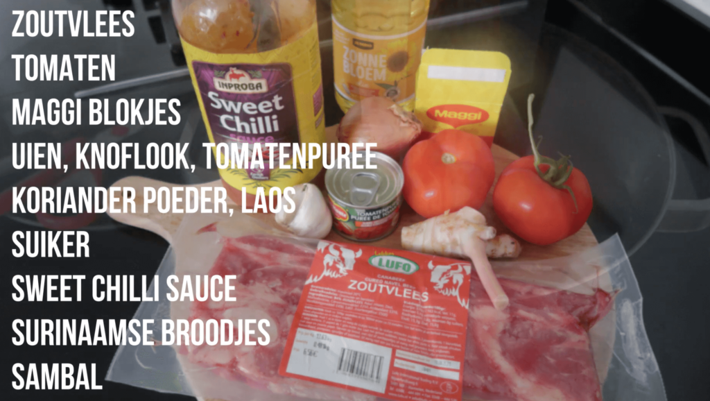 Broodje Zoutvlees ingrediënten